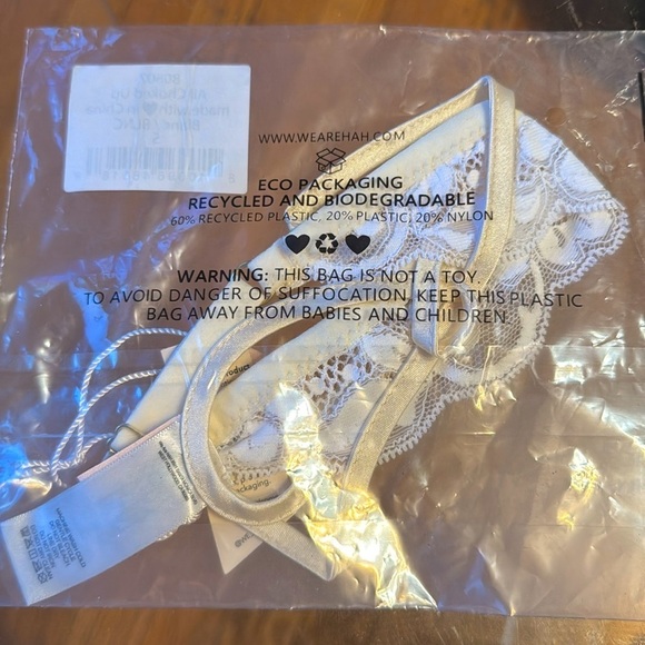 NWT HAH All Choked Up Cream White Lace Choker Coquette Romantic Feminine SMALL - Picture 7 of 7